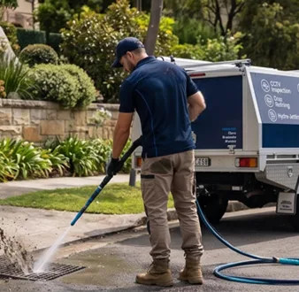Treating a smelly drain at a Newtown home